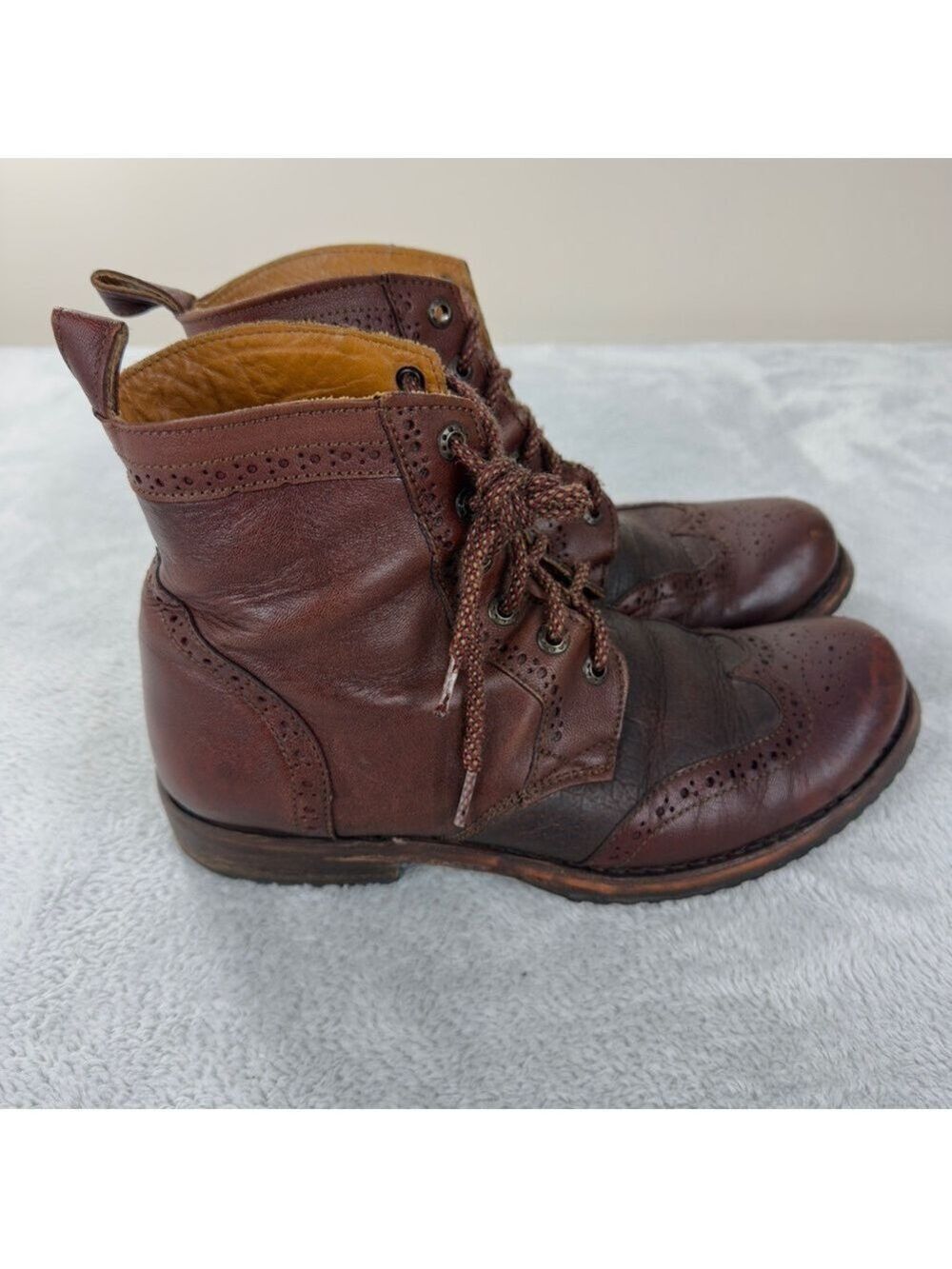 Cuadra Men's Size 10 US/29 MX 100% Leather Ankle Boots Made in Italy